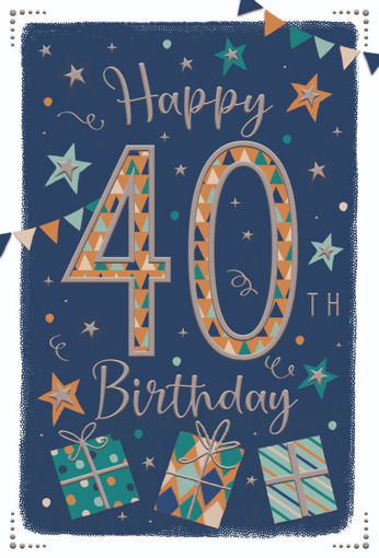 Picture of HAPPY 40TH BIRTHDAY CARD